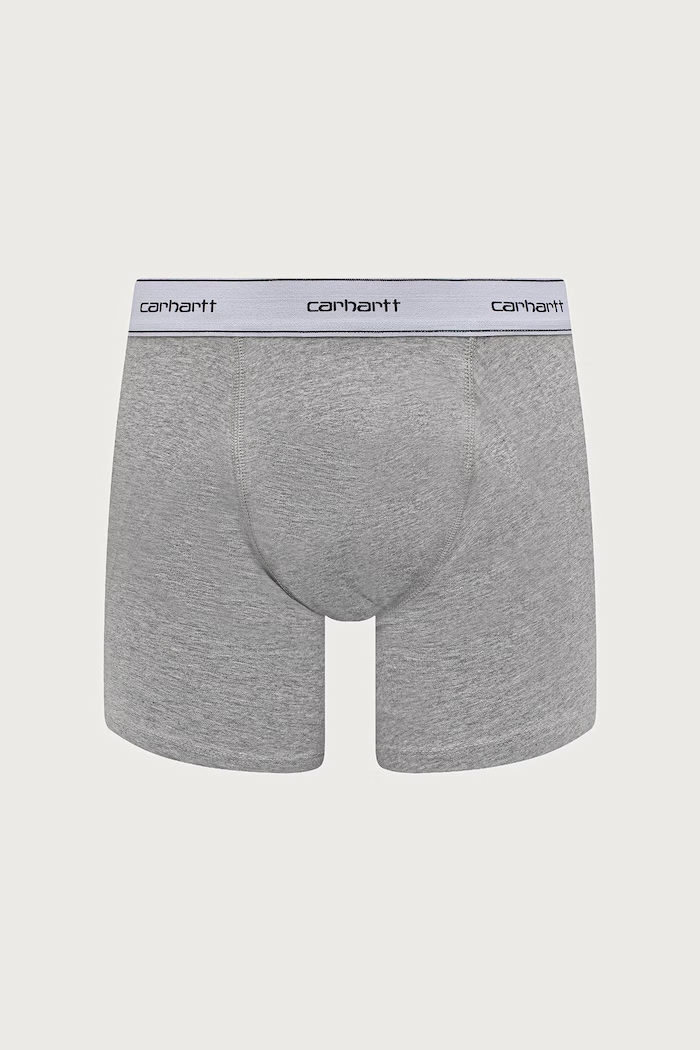 Carhartt WIP Cotton Trunks облягаючі боксери бавовняні з еластаном чоловічі 2 шт. I037602 сірий AW26