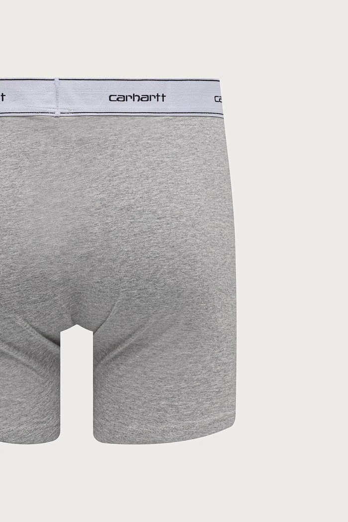 Одяг Carhartt WIP Cotton Trunks облягаючі боксери бавовняні з еластаном чоловічі 2 шт. I037602 сірий