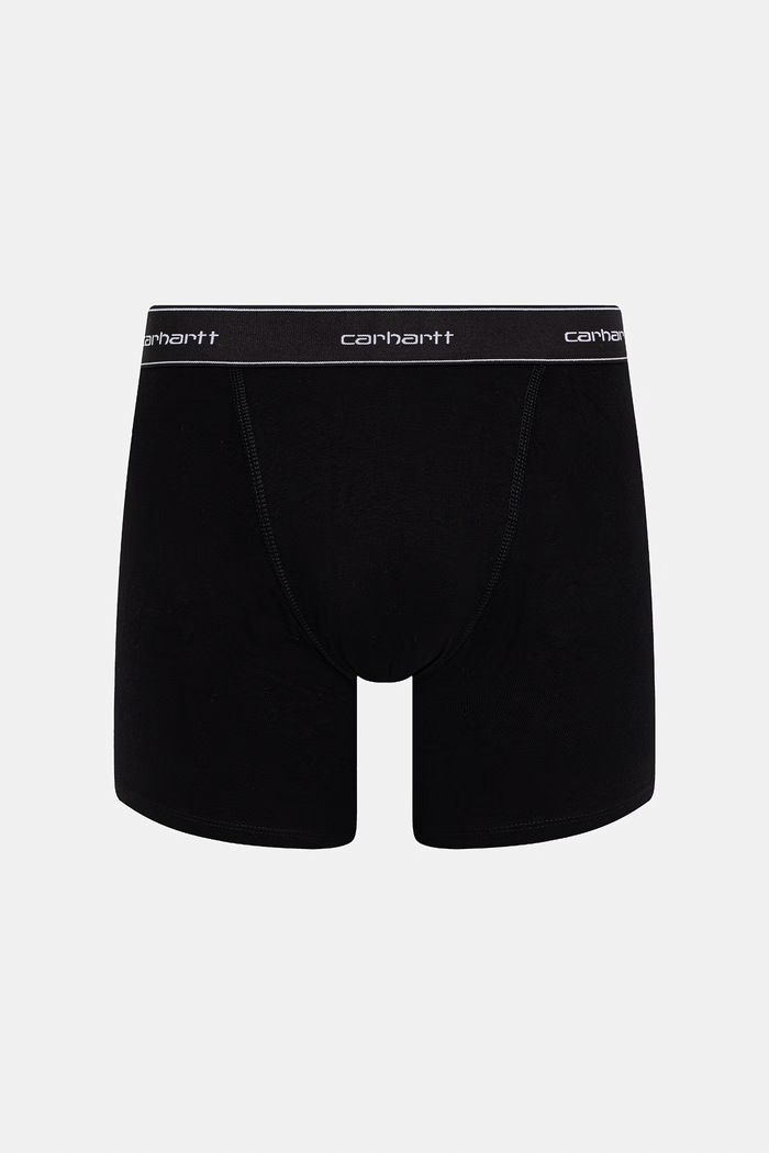 Carhartt WIP Cotton Trunks прилепнали боксерки от памук с еластан мъжки 2 броя I037602 черен AW26