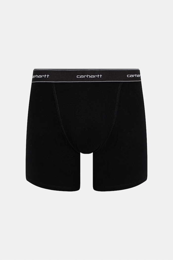 Carhartt WIP Cotton Trunks прилепнали боксерки от памук с еластан мъжки 2 броя I037602 черен AW26