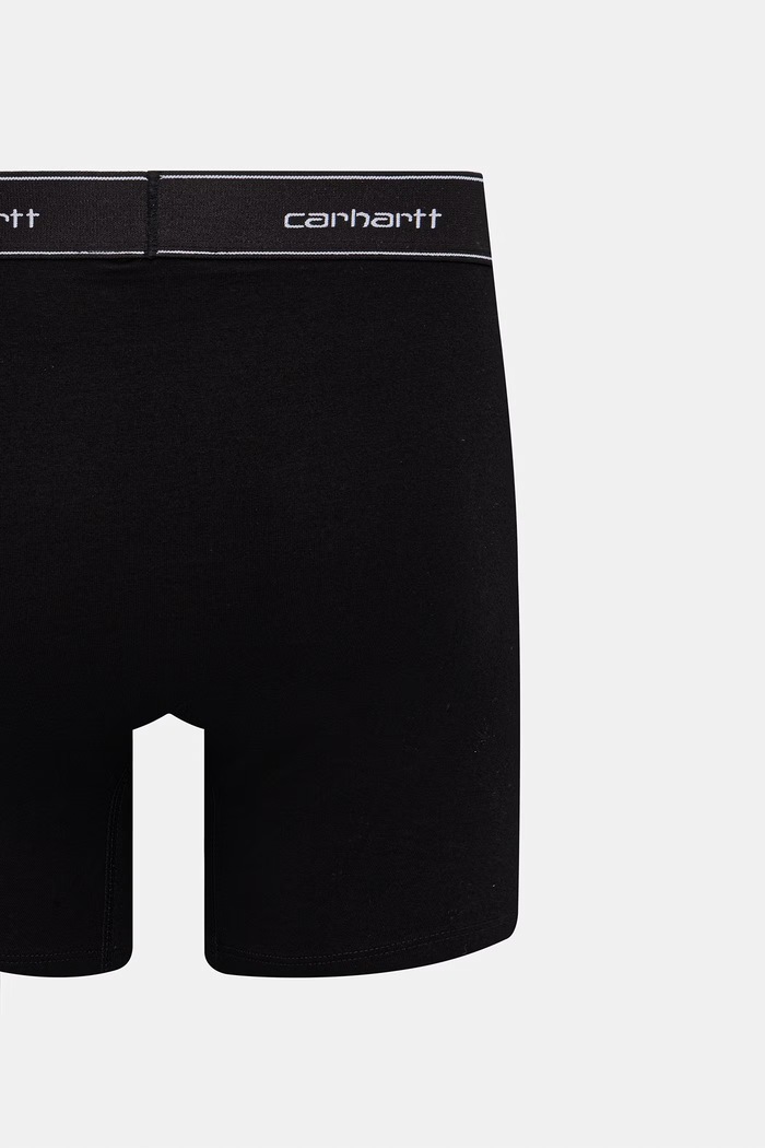 Дрехи Carhartt WIP Cotton Trunks прилепнали боксерки от памук с еластан мъжки 2 броя I037602 черен