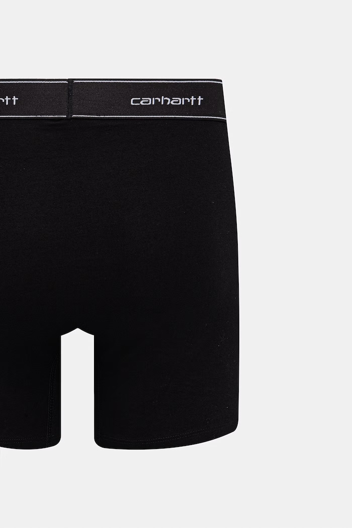 Дрехи Carhartt WIP Cotton Trunks прилепнали боксерки от памук с еластан мъжки 2 броя I037602 черен