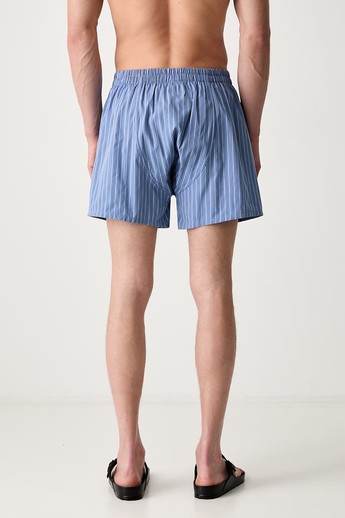 Carhartt WIP Cotton Boxer bokserki luźne bawełniane męskie niebieski I037600