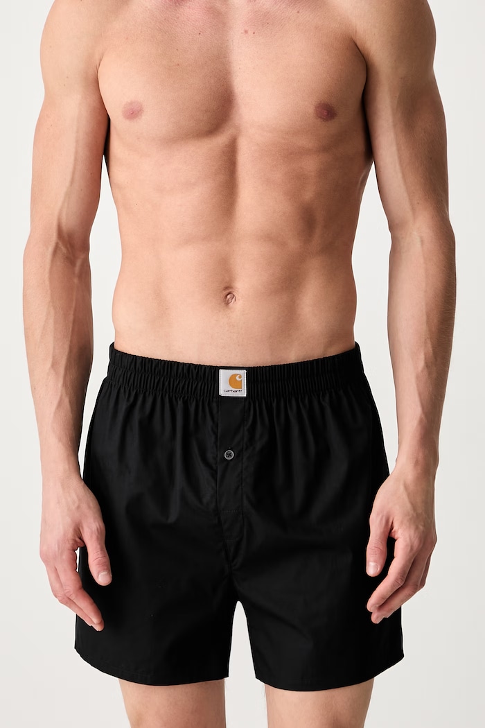 Carhartt WIP Cotton Boxer свободни боксерки от памук мъжки черен I037600