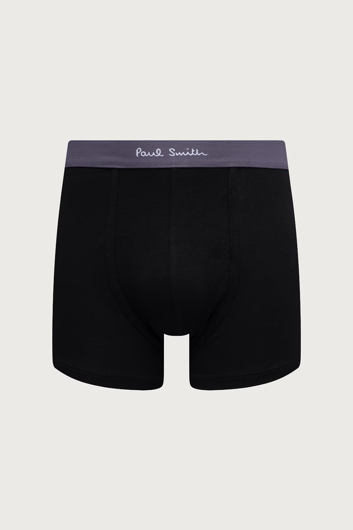 Bokserki damskie z bawełną 3-pack Paul Smith M1A.914.W3PK98 czarny