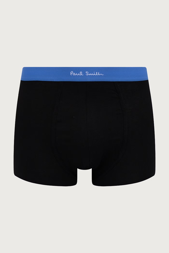 Paul Smith Bokserki dopasowane męskie bawełniane z elastanem 3-pack M1A.914.W3PK95 czarny AW26