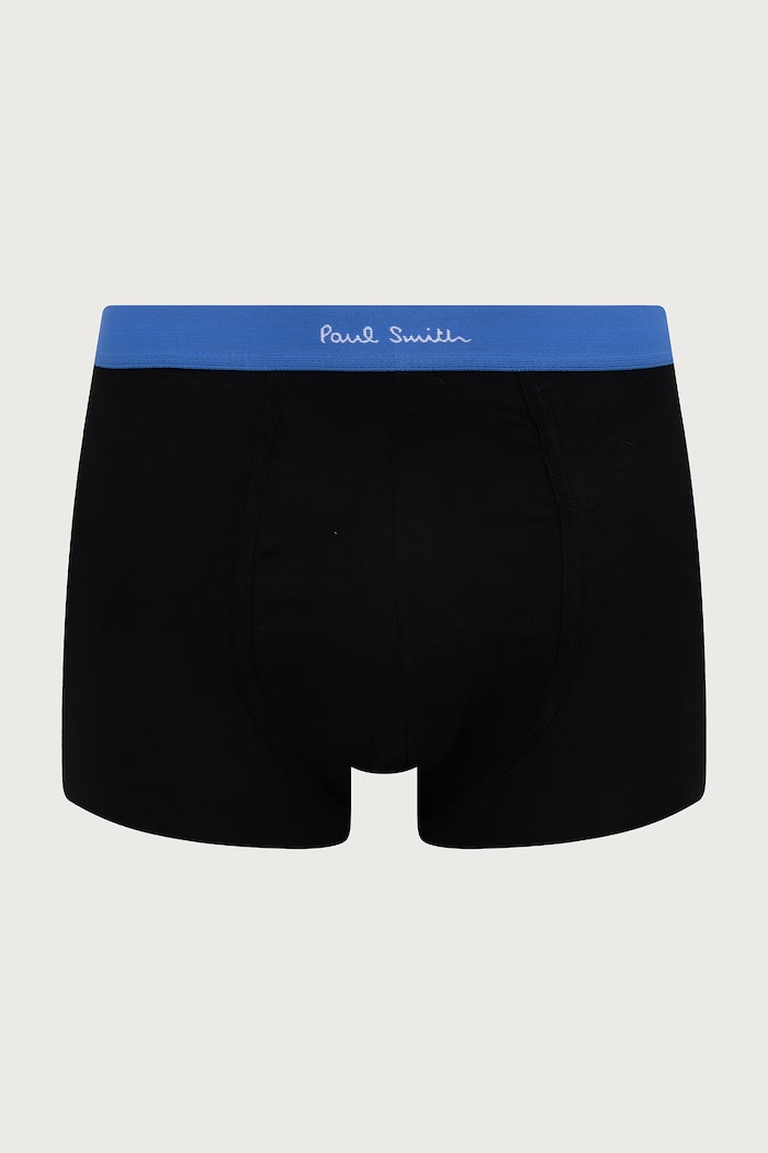 Paul Smith Bokserki dopasowane męskie bawełniane z elastanem 3-pack M1A.914.W3PK95 czarny AW26