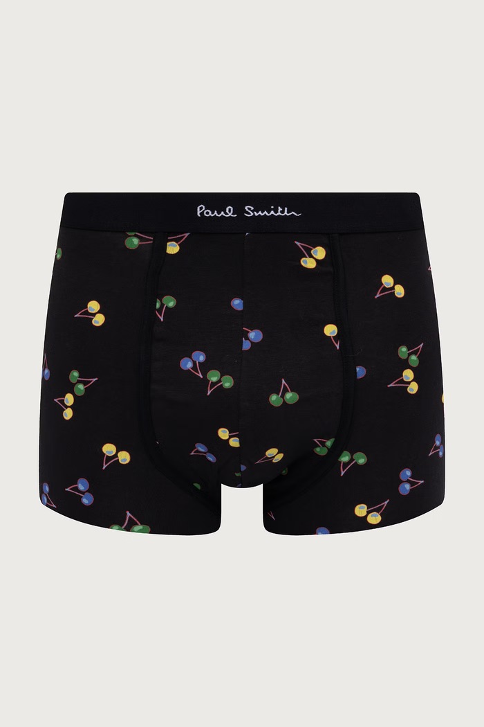 Bokserki dopasowane męskie bawełniane z elastanem 3-pack Paul Smith M1A.914.W3PK95 czarny