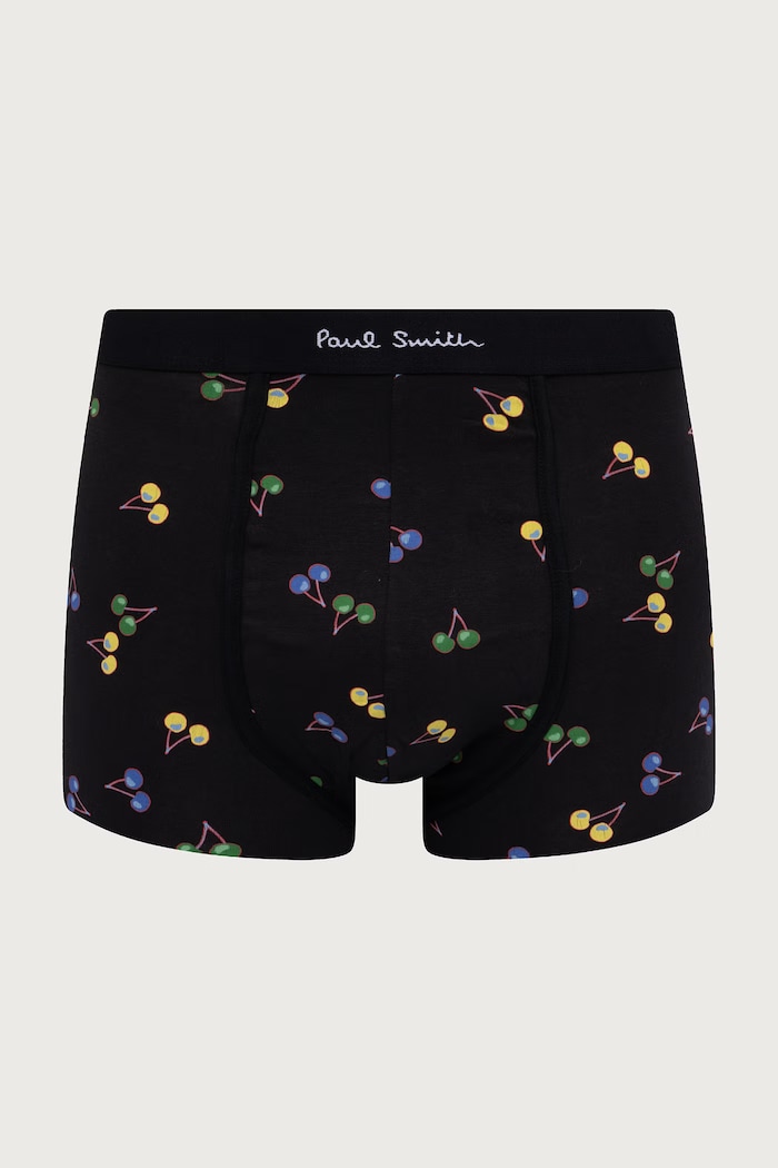 Bokserki dopasowane męskie bawełniane z elastanem 3-pack Paul Smith M1A.914.W3PK95 czarny