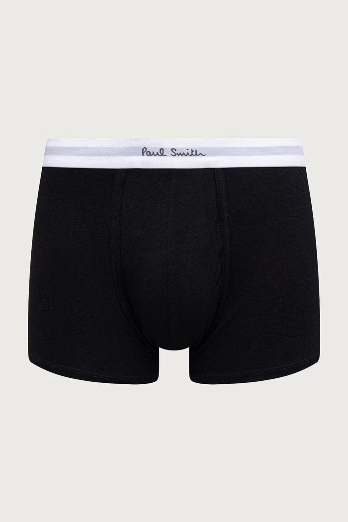 Paul Smith Bokserki dopasowane męskie z bawełną 3-pack M1A.914.N3PK64 czarny AW26