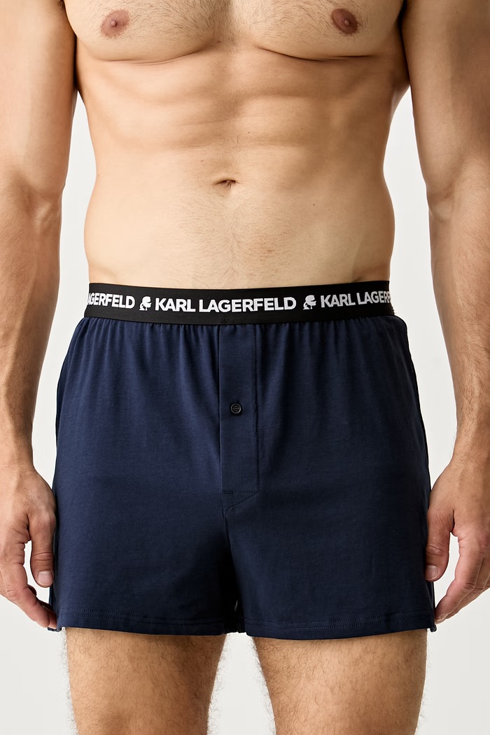 Odzież Karl Lagerfeld bokserki męskie bawełniane B1M47008 czarny