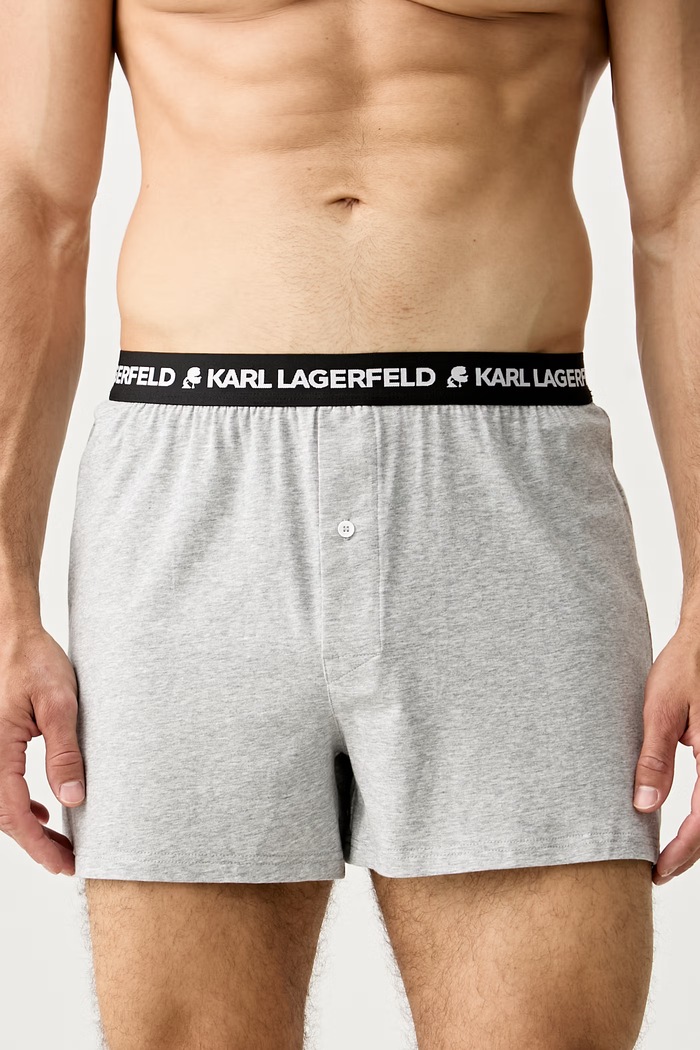 Karl Lagerfeld bokserki męskie bawełniane czarny B1M47008
