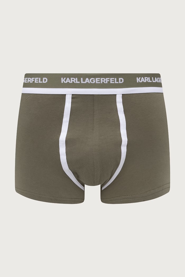 Odzież Karl Lagerfeld Bokserki dopasowane męskie bawełniane z elastanem 3-pack B3M47001 czarny