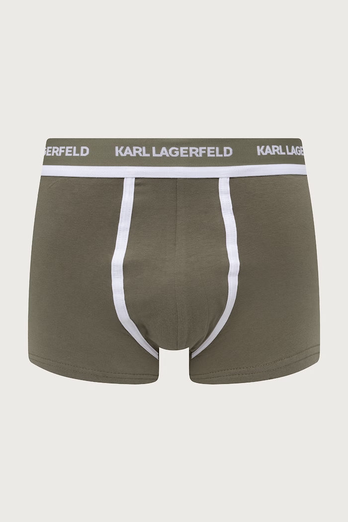 Odzież Karl Lagerfeld Bokserki dopasowane męskie bawełniane z elastanem 3-pack B3M47001 czarny