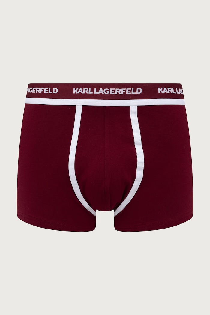 Bokserki dopasowane męskie bawełniane z elastanem 3-pack Karl Lagerfeld B3M47001 czarny