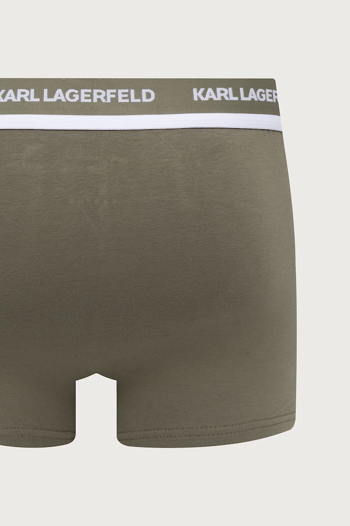 Karl Lagerfeld Bokserki dopasowane męskie bawełniane z elastanem 3-pack B3M47001
