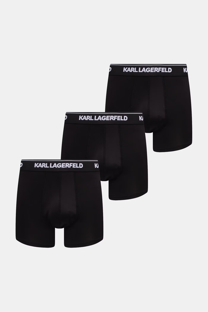 Karl Lagerfeld priliehavé boxerky pánske 3-pak čierna B3M47003