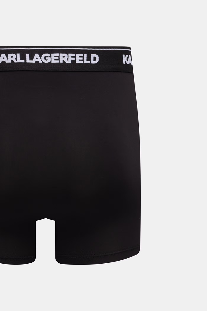 Oblečenie Karl Lagerfeld priliehavé boxerky pánske 3-pak B3M47003 čierna