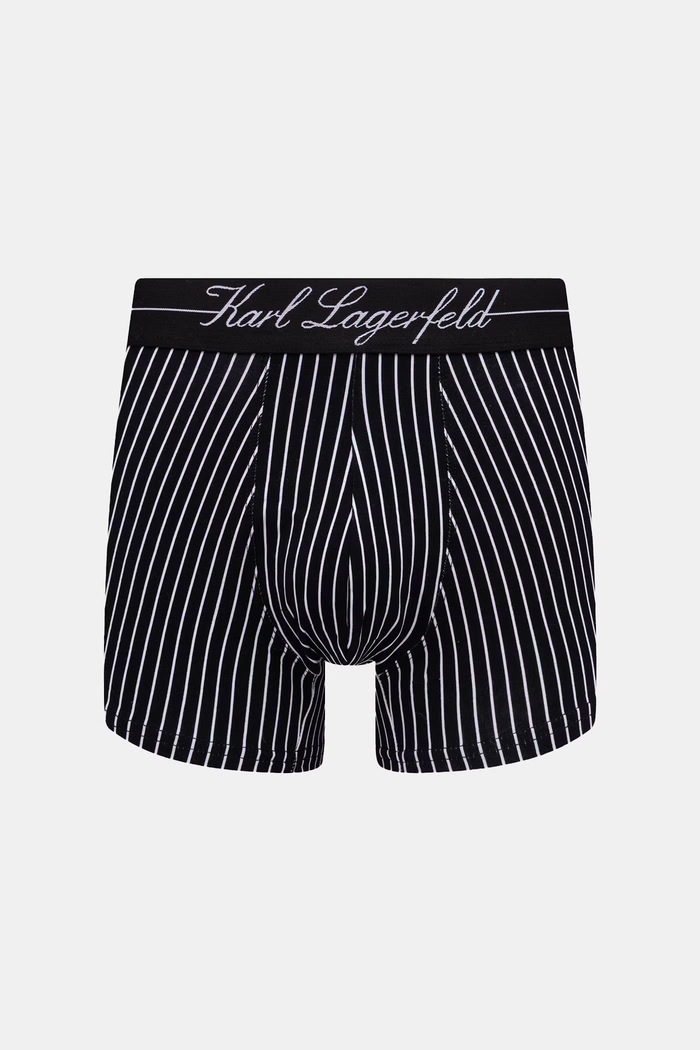 Karl Lagerfeld priliehavé boxerky pánske bavlnené s elastanom 3-pak čierna B3M47005