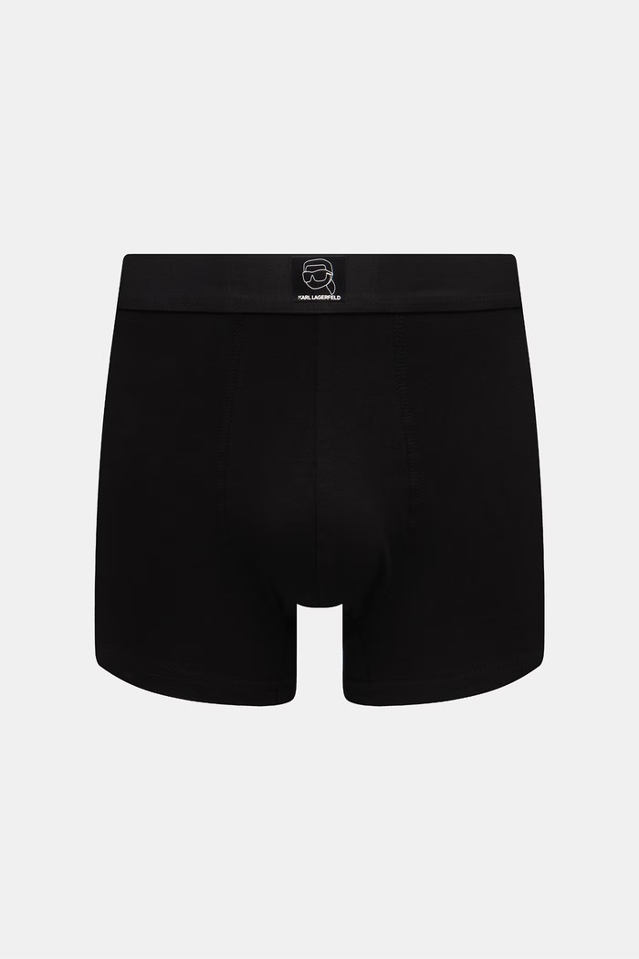 Karl Lagerfeld priliehavé boxerky pánske bavlnené s elastanom IKON 3-pak sivá B3M47006