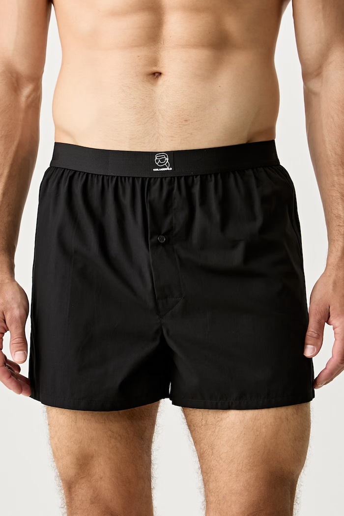 Karl Lagerfeld φαρδιά μποξεράκια Ανδρικά βαμβακερά 3-pack B3M47007 μαύρο AW26