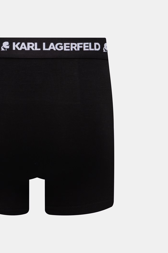 Karl Lagerfeld priliehavé boxerky pánske bavlnené s elastanom MONOGRAM 3-pak B3M47030