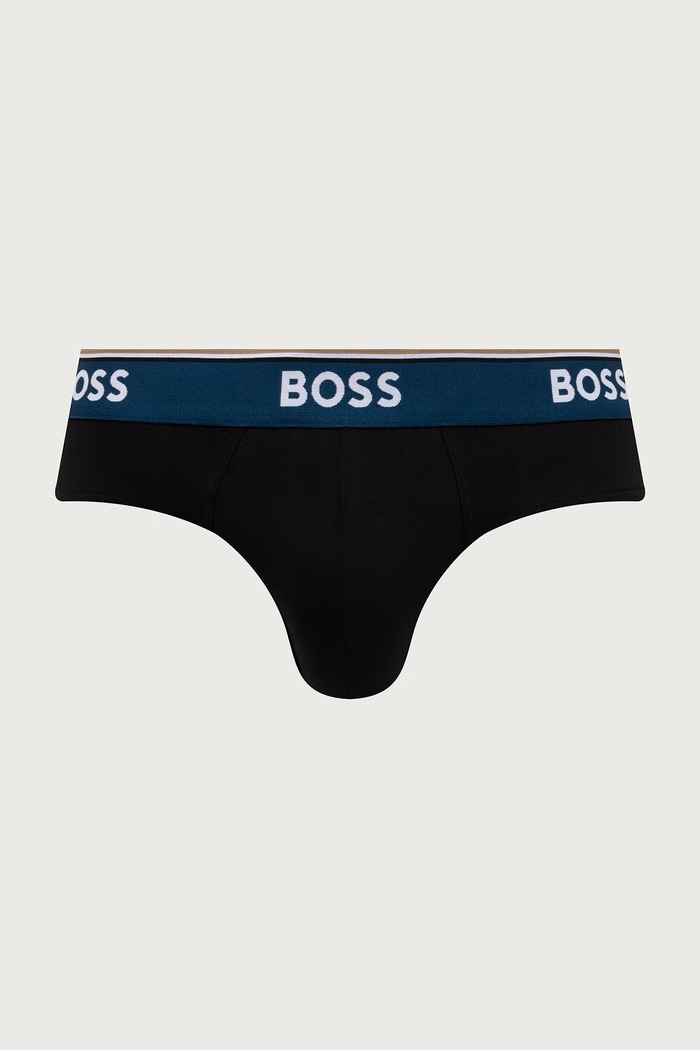 Îmbrăcăminte BOSS slip bărbați din bumbac cu elastan pachet de 3 50554683 negru