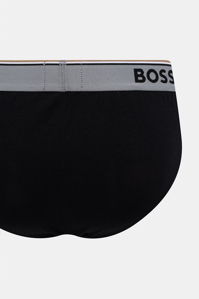BOSS slip pentru bărbați, din bumbac cu elastan pachet de 3 50554683