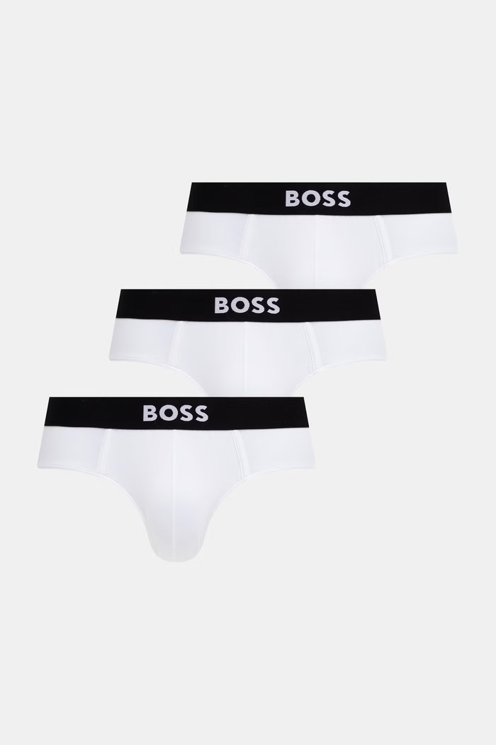 BOSS boxeri mulați pentru bărbați, din bumbac cu elastan HipBr pachet de 3 alb 50546561