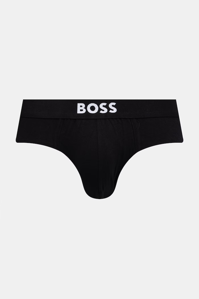 BOSS oprijete boksarice moške z bombažem z elastanom HipBr paket 3 kosov siva 50546561