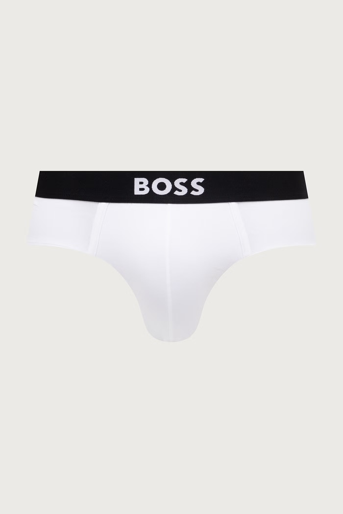 BOSS boxeri mulați pentru bărbați din bumbac cu elastan HipBr pachet de 3 50546561 negru AW26