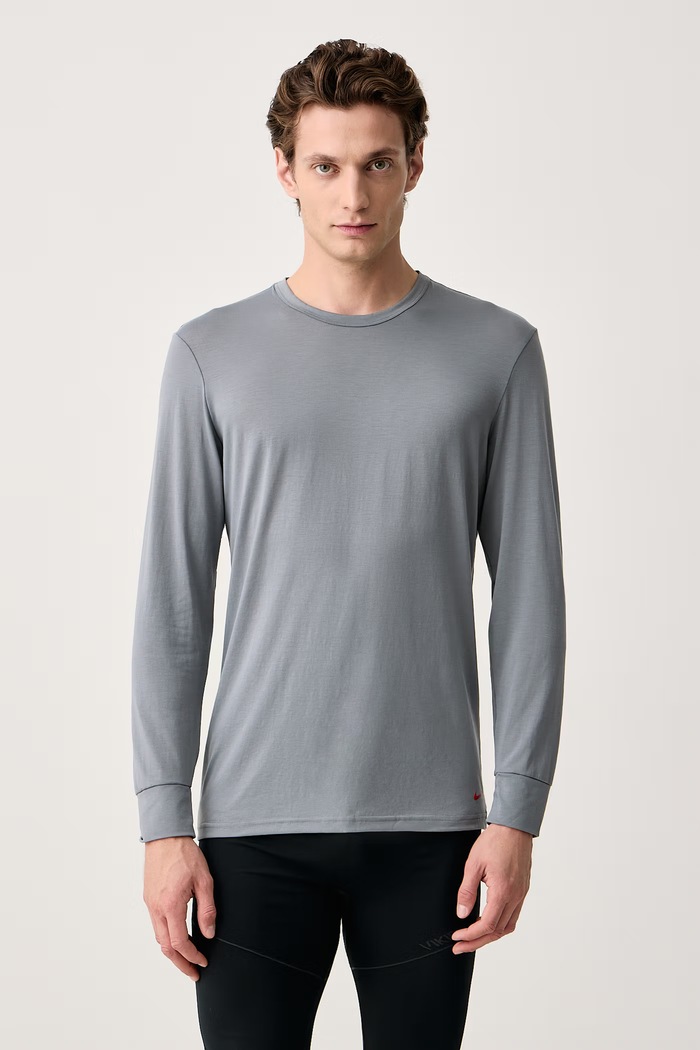 Nike Longsleeve funkcyjny męski szary NQ00KE1314