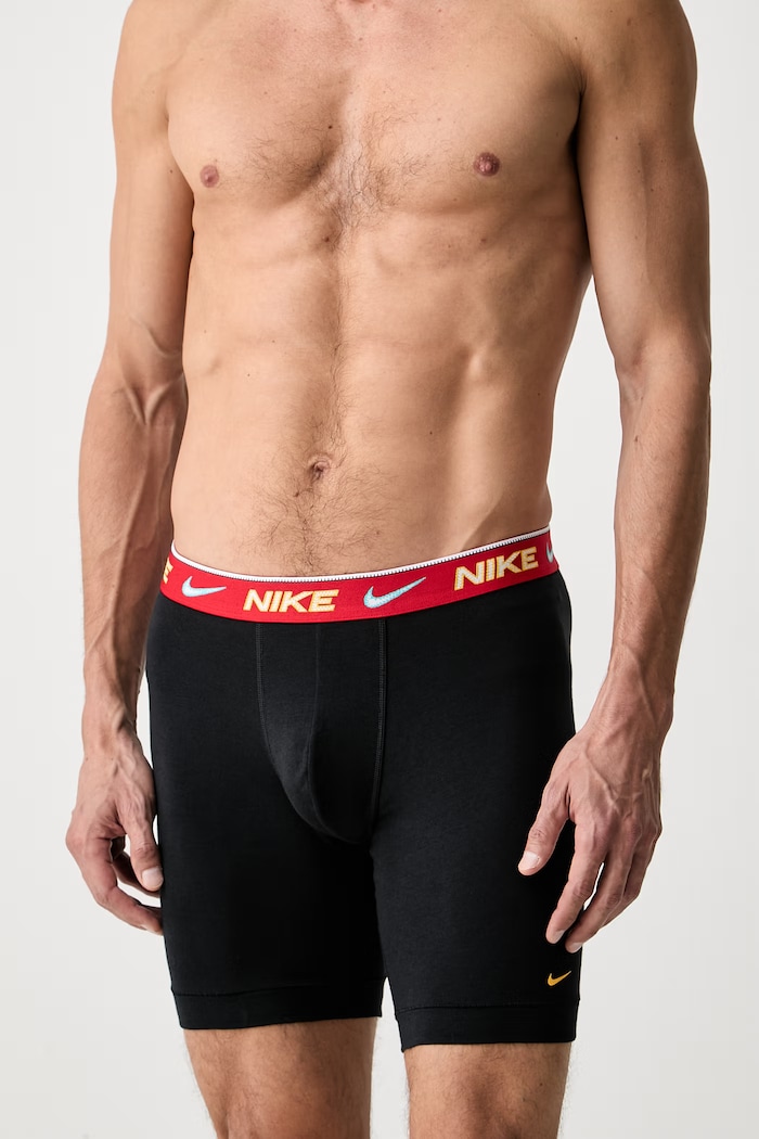 Oblečení Nike přiléhavé boxerky pánské bavlněné s elastanem 3-pack NQ00KE1286 černá