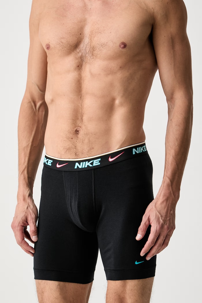 Nike přiléhavé boxerky pánské bavlněné s elastanem 3-pack černá NQ00KE1286