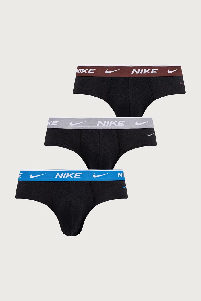 Nike Slipy męskie bawełniane z elastanem 3-pack czarny NQ00KE1283.4HS