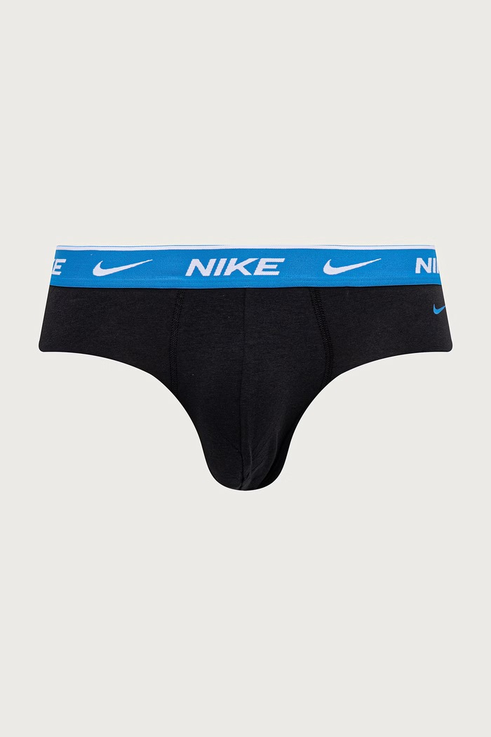 Slipy męskie bawełniane z elastanem 3-pack Nike NQ00KE1283.4HS czarny