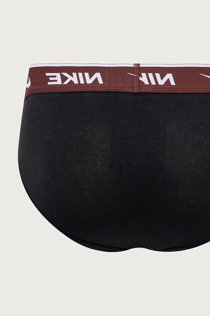 Slipy męskie bawełniane z elastanem 3-pack Nike czarny NQ00KE1283.4HS
