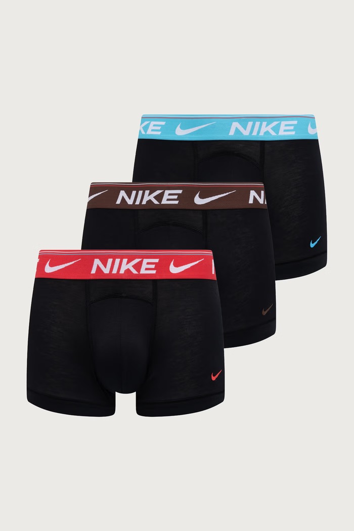 Nike bokserki dopasowane męskie 3-pack czarny 0000KE1256.031