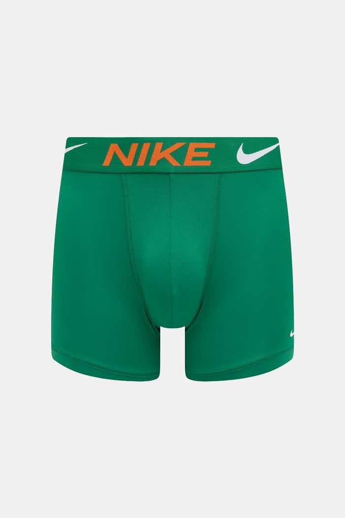 Nike bokserki dopasowane męskie bawełniane z elastanem 3-pack zielony 0000KE1157.BJY