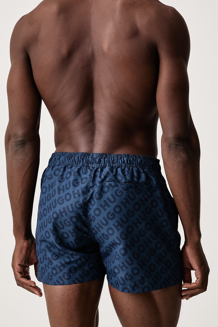 HUGO Szorty kąpielowe męskie KALY_Swim short 50566617 niebieski AW26