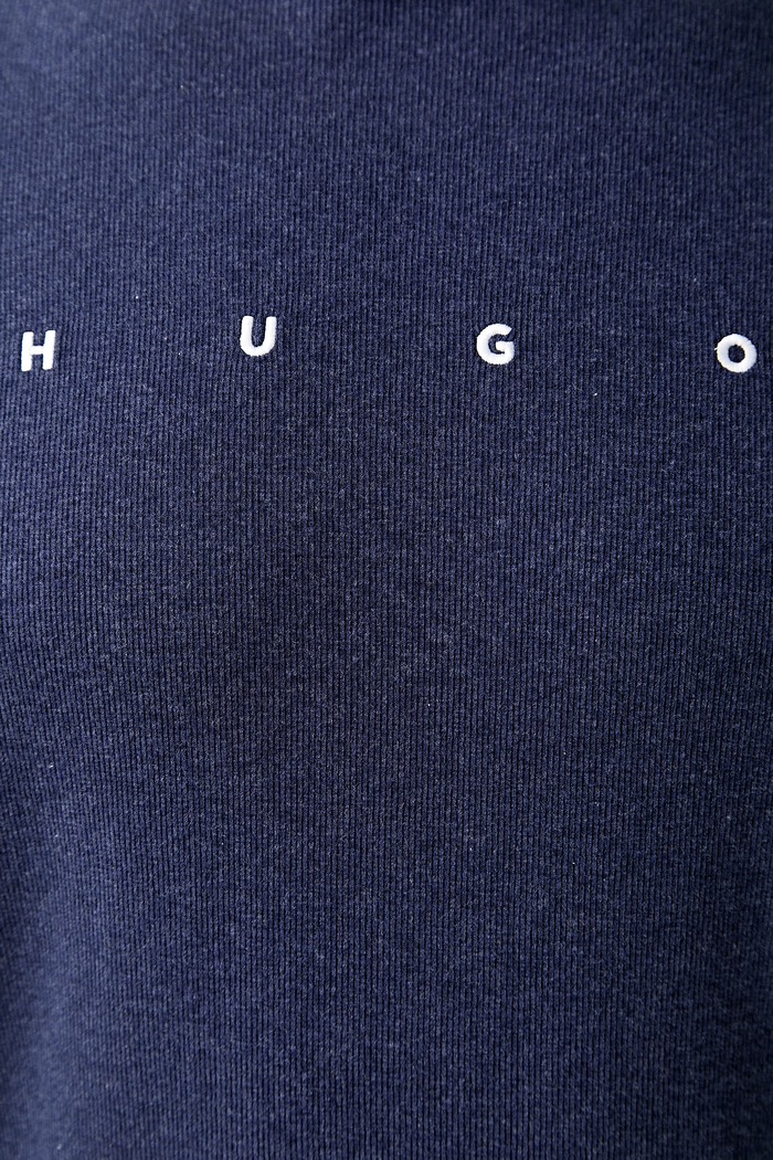 HUGO μπλουζάκι πιτζάμας ανδρικό με βαμβάκι AZURI T-SHIRT σκούρο μπλε 50566148