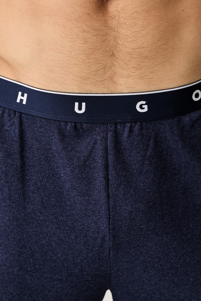 HUGO пижамные шорты мужские с хлопком AZURI SHORTS тёмно-синий 50566128