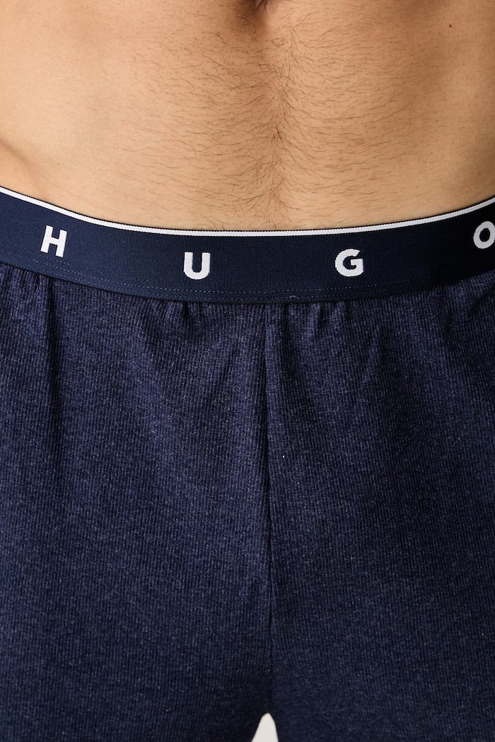 HUGO пижамные шорты мужские с хлопком AZURI SHORTS тёмно-синий 50566128