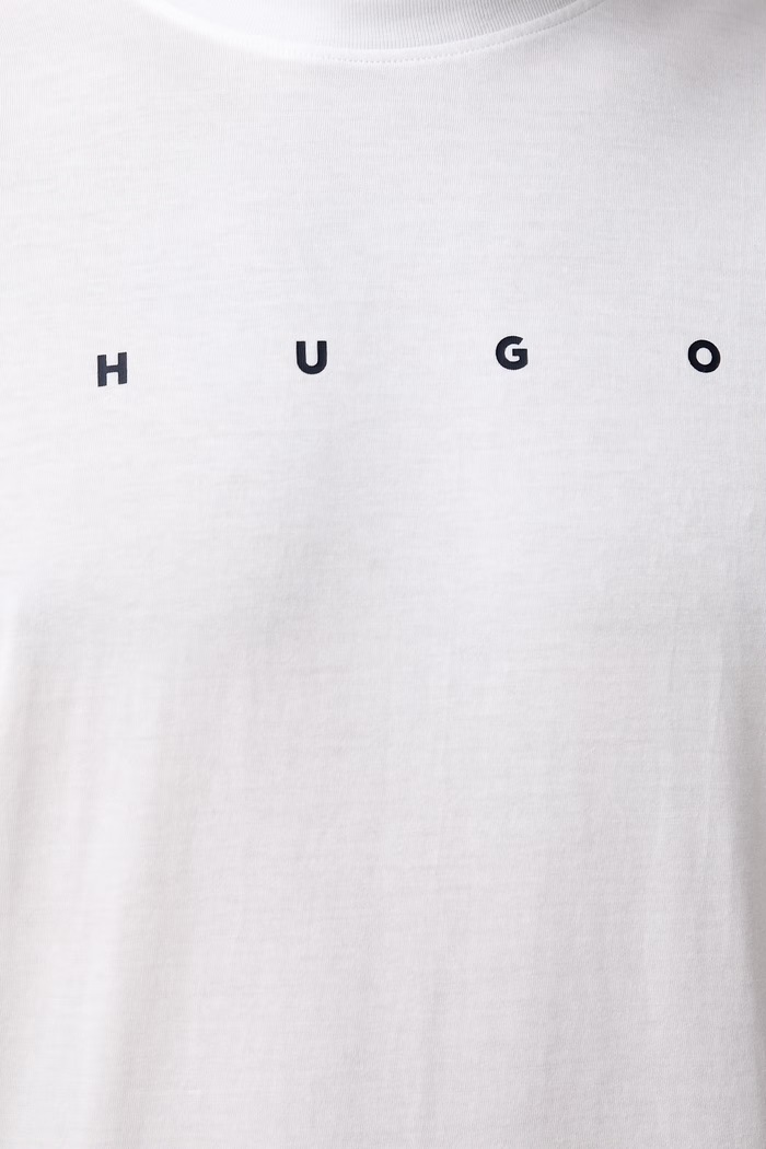 HUGO пижама от две части мъжка от памук COASTA SHORT SET 50566115 бял