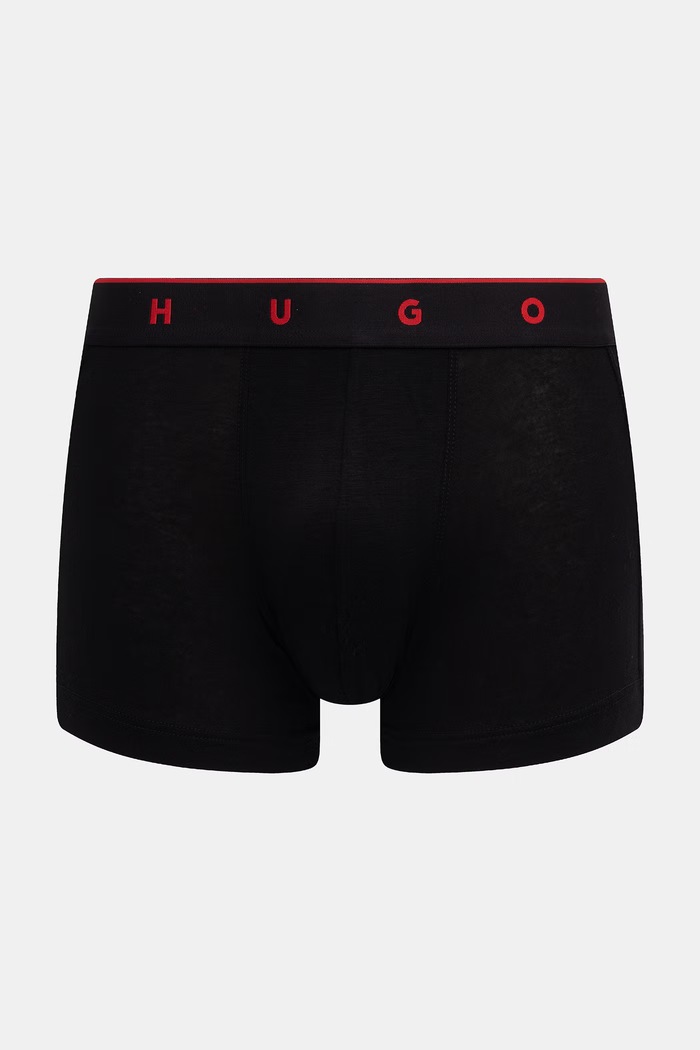 Ρούχα HUGO εφαρμοστά μποξεράκια ανδρικά με μοντάλ TRUNK TRIPLET TITAN 3-pack 50566294 σκούρο μπλε