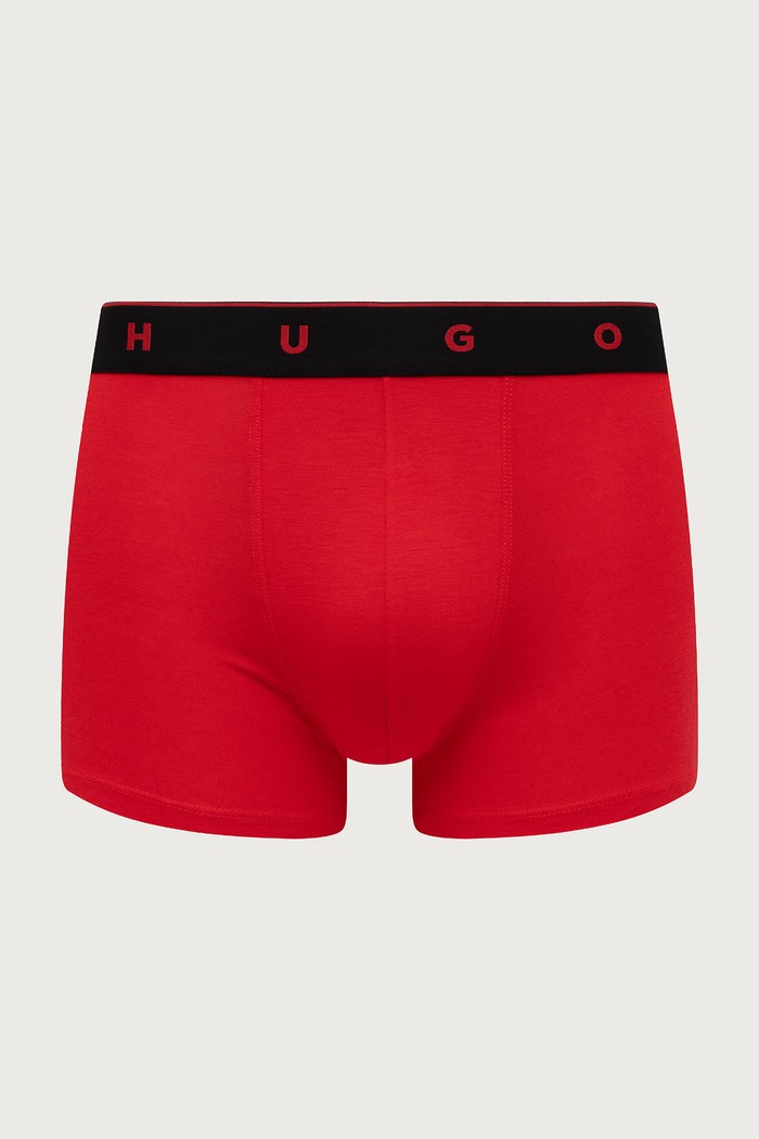 Odzież HUGO Bokserki dopasowane męskie z modalem TRUNK TRIPLET TITAN 3-pack 50566294 czarny