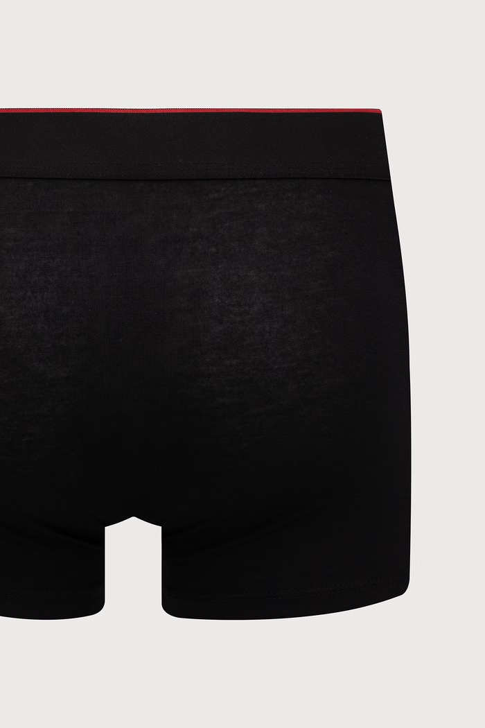 Bokserki dopasowane męskie z modalem TRUNK TRIPLET TITAN 3-pack HUGO czarny 50566294