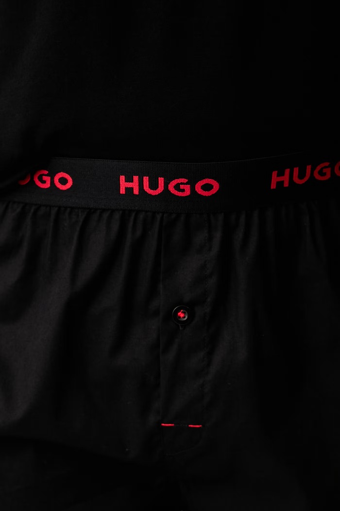 HUGO pijama din două piese pentru bărbați cu bumbac SOREN SHORT SET 50575408