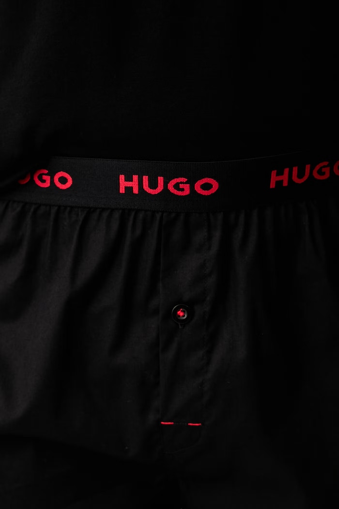 HUGO pijama din două piese pentru bărbați cu bumbac SOREN SHORT SET 50575408