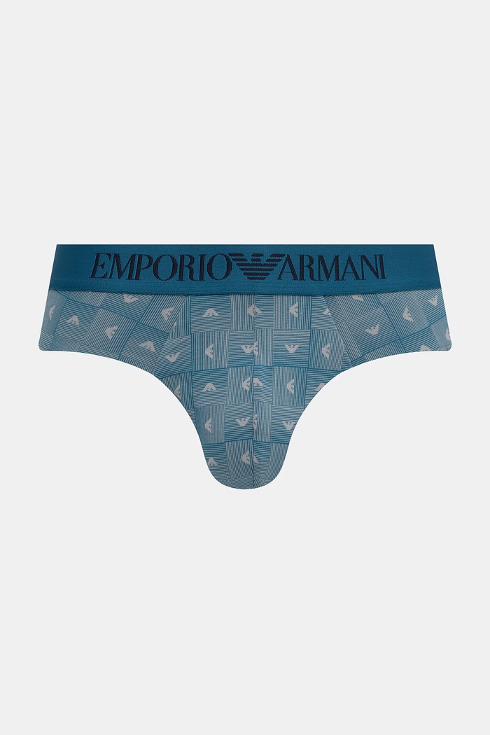 Emporio Armani Underwear slipy męskie bawełniane z elastanem 2-pack EM000251.AF25040 granatowy AW26
